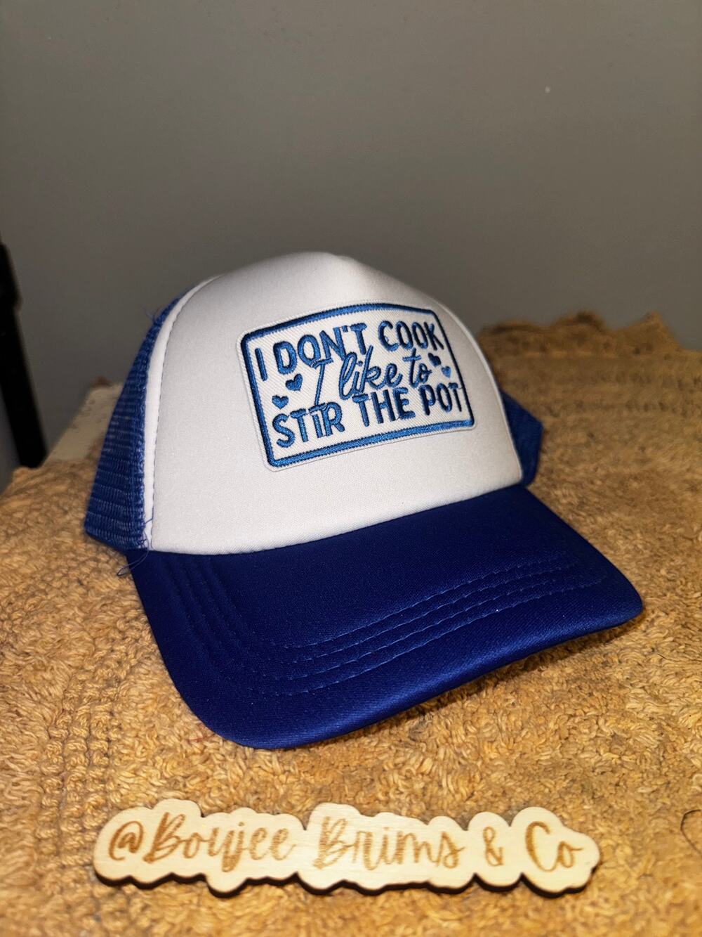 I dont cook, I like to stir the pot 👩🍳 womens trucker hat new handmade